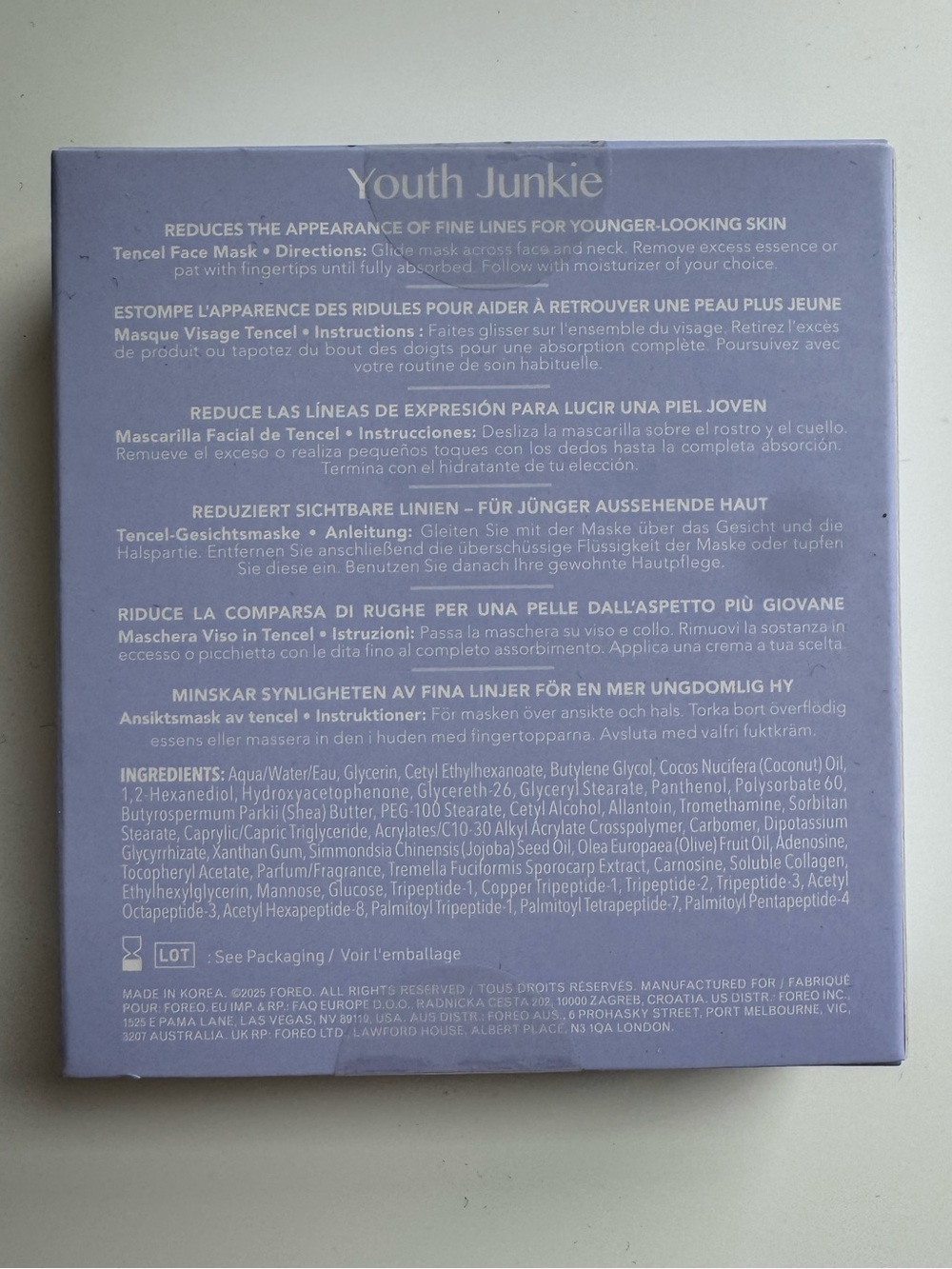 NWT FOREO UFO Youth Junkie Face Masks | Anti-Aging Skincare - Picture 2 of 3